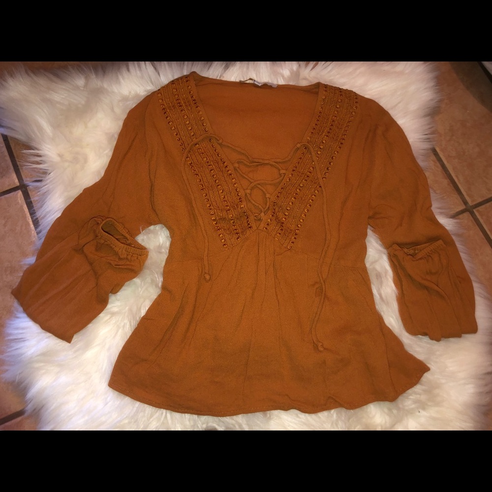Long sleeve kind of crop top